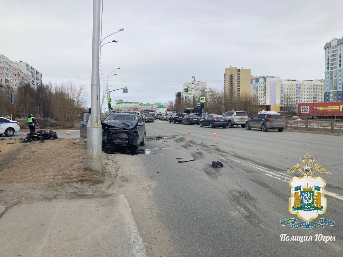 В Нижневартовске насмерть разбился мотоциклист