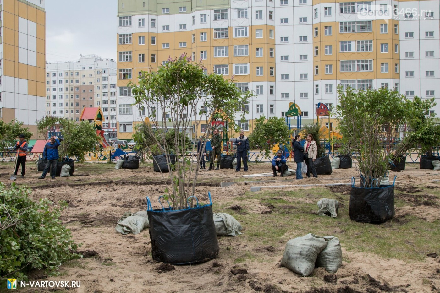 В новом микрорайоне Нижневартовска появился Калиновый сад