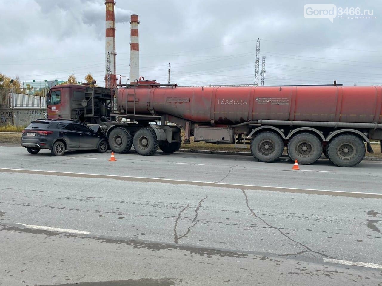 В Нижневартовске накануне произошло 2 аварии